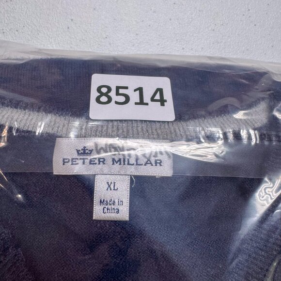 Peter Millar Sweater Mens XL Blue Wool Silk Blend Grandover Resort Golf Preppy‎ - Picture 13 of 13